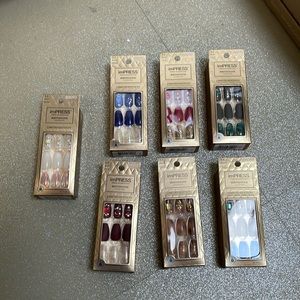 Impress birthday collection - coffin shape medium length.30 nails per box .